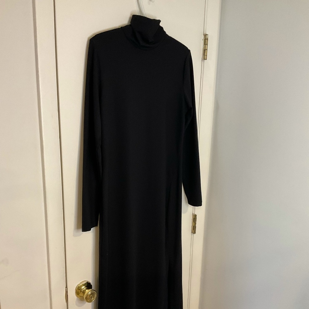 Susana Monaco long sleeve turtleneck slit dress XL